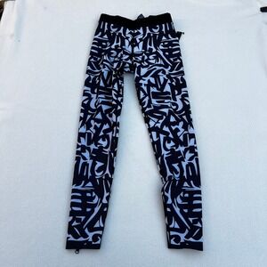 Ultracor Ascent Elite Graffiti Print Performance Leggings‎ Black White Size 2